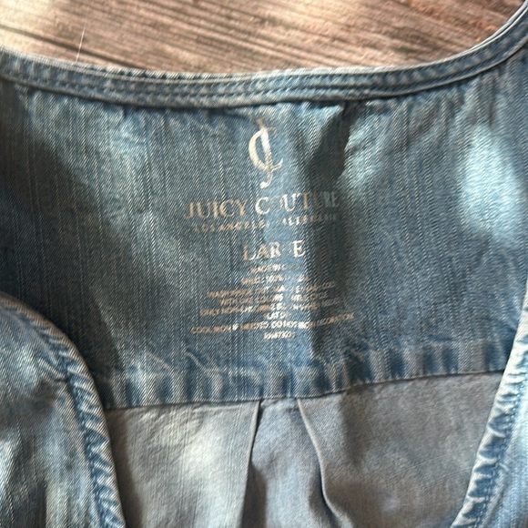 Juicy Couture Soft Denim Romper Size Large - Picture 4 of 8